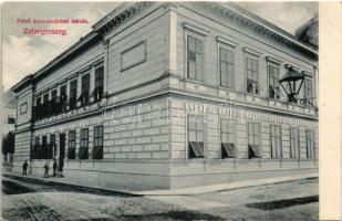 1905 Zalaegerszeg, Felső kereskedelmi iskola. Breisach Sámuel kiadása (Rb)