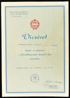 1959-1981 Vegyes szocialista oklevelek (közte Közbiztonsági Érem bronz fokozatának adományozó okleve...