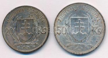 Szlovákia 1939. 20K Ag "Jozef Tiso - A Szlovák Köztársaság első elnöke" forgalmi emlékérme...