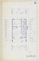 1974 Balatonudvari hétvégi ház tervei, tervező: dr. Csák Máté okl. építészmérnök. 2 sztl. lev.+ 4 p....