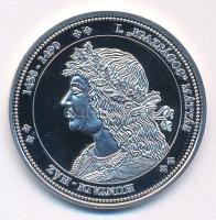 DN "Magyarország Keresztény Királyai / I. "Igazságos" Mátyás 1458-1490" Ag emlékérem kapszulában (20g/0.333/38mm) T:PP