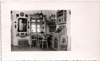 1938 Esztergom, magyar szoba belső, étkező. photo