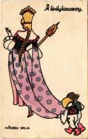 1934 A királykisasszony. A Magyar Művészeti Vállalat kiadása / Hungarian art postcard s: Kőszegi Bella (r)
