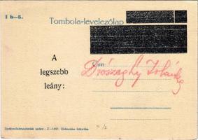 Sül az újévi malac. Tombola-levelezőlap 5. s: Juszkó Béla