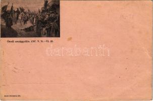 1937 Ónodi országgyűlés 1707-ben. Vitézi tábori levelezőlap, kiadja a Hevesvármegyei Vitézi Szék + &...