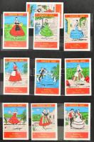 Magyar és külföldi gyufacímkék berakóban, 168 db