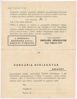 Hungária Mérleggyár. Budapest, Vilmos császár út 54. Hoffmann Béla cégtulajdonos - kinyitható reklám képeslap / Hungarian scales factory advertisement - folding postcard (fa)