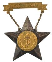 1949. "Kiváló Munkáért" aranyozott fém kitüntetés, hátoldalán "3064" sorszámmal T:AU patina