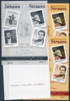 1999/21 Strauss 4 db-os emlékív garnitúra, azonos sorszámmal (20.000)