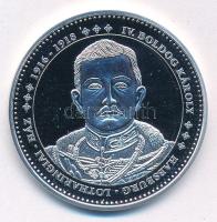 DN "Magyarország Keresztény Királyai / IV. "Boldog" Károly 1916-1918" Ag emlékérem kapszulában (20g/0.333/38mm) T:PP