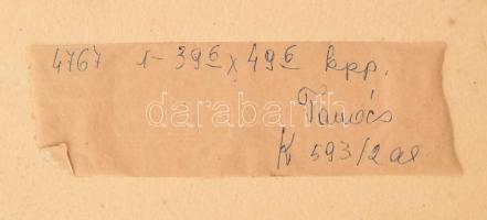 Iván Szilárd (1912-1988): Szüretelők (Duna?). Rézkarc, papír, jelzett. Lapon néhány apró folttal. Pa...