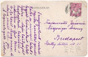 1929 Kellemes Ünnepeket! Krampusz és Mikulás. Kiadja Rigler József Ede rt. / Krampus and Saint Nicho...