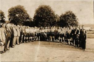 Kassa, Kosice; labdarúgó csapatok, foci meccs. Zoltan Bierbrunner Fotograf / football teams. photo (vágott / cut)