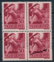 1944 Szent Margit négyestömb, benne "folt a 0-ban" lemezhiba