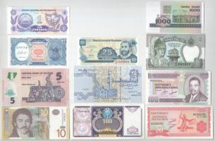 11db klf külföldi bankjegy, közte Nicaragua, Egyiptom, Burundi, Nigéria T:UNC,AU 11pcs of diff banknotes from diff countries, with Nicaragua, Egypt, Burundi, Nigeria C:UNC,AU