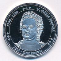 DN "Magyarország Keresztény Királyai / II. Mária Terézia 1740-1780" Ag emlékérem kapszulában (20g/0.333/38mm) T:PP