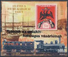 1998/ A279b Ajándék emlékív-katalógus vásárlóinak (12.500) / souvenir sheet