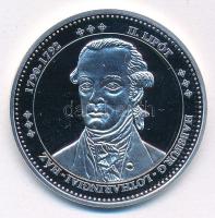 DN "Magyarország Keresztény Királyai / II. Lipót 1790-1792" Ag emlékérem kapszulában (20g/0.333/38mm) T:PP