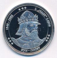 DN "Magyarország Keresztény Királyai / I. "Nagy" Lajos 1342-1382" Ag emlékérem kapszulában (20g/0.333/38mm) T:PP