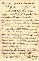 1935 Kolozsvár, Cluj; Berkesy (Berkesi) Márton nyugalmazott vasúti főfelügyelő által 74 éves korában...