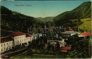 1911 Vihnye, Vihnyefürdő, Kúpele Vyhne; fürdő látképe. Joerges kiadása / spa (fa)