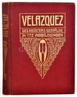 Gensel, Walter: Velazquez. Des Meisters Gemälde in 172 Abbildungen. Stuttgart-Leipzig, 1908, Deutsche Verlags-Anstalt, XXIX+(2)+195 p. Második kiadás. Gazdag fekete-fehér képanyaggal, Diego Velázquez műveinek reprodukcióival illusztrálva. Német nyelven. Kiadói aranyozott, szecessziós egészvászon-kötés, ex libris bélyegzőkkel, a lapok egy része ragad.
