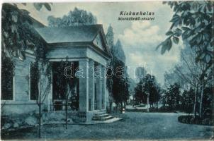 1934 Kiskunhalas, Sóstófürdő részlete. Vasúti levelezőlapárusítás 6199. (EB)