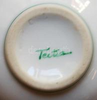 Ismeretlen (talán Tectiz?) jelzéssel ellátott kis kézzel festett teáscsésze, szép állapotban / Porce...