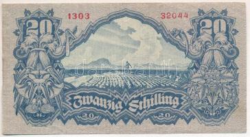 Ausztria 1945. 20Sch T:F 
Austria 1945. 20 Schilling C:F 
Krause 116