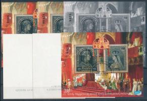 1997/3 IV. Károly 6 db-os emlékív garnitúra azonos sorszámmal (60.000) / souvenir sheet collection with 6 varieties