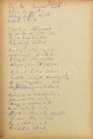 1963-1973 Gozmány György (1920-1973) színművész kéziratos versei, 1963. áprilisától 1973. februárjái...