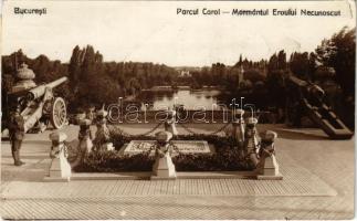 1931 Bucharest, Bukarest, Bucuresti, Bucuresci; Parcul Carol, Mormantul Eroului Necunoscut / military heroes monument