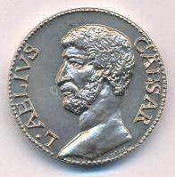 Lessenyei Márta (1930-) 1992. "L AELIVS CAESAR / PANNONIA SAVARIA MCMXCII" jelzett Ag emlékérem (19,70g/0.835/30mm) T:UNC kis patina