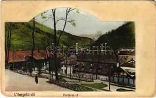 Vihnye, Vihnyefürdő, Kúpele Vyhne; park részlet. Grohmann kiadása / park, spa (EM)