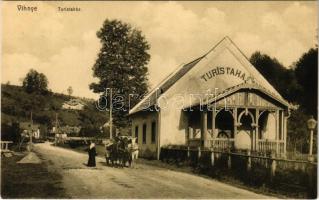 Vihnye, Vihnyefürdő, Kúpele Vyhne; turistaház, utca. Joerges kiadása / tourist house, street