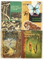 4 db Molnár Gábor könyv - Az óriáskígyók földjén; Kalandok a brazíliai őserdőben; Holdárnyékban az őserdő; Az óriáskígyók földjén. Kötetenként változó kötésben és állapotban.