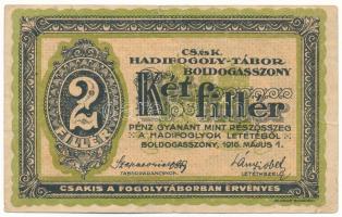 Boldogasszony / Hadifogolytábor 1916. május 1. 1K arab sorozat- és sorszámmal T:F kis szakadás