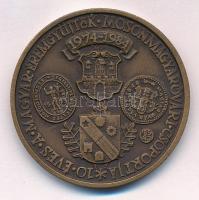 Garamkeszi János (1936-) 1985. "10 éves a MÉE Mosonmagyaróvári Csoportja / Szigetközi Napok" Br emlékérem (42,5mm) T:AU patina