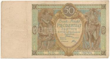 Lengyelország 1929. 50Zl T:F Poland 1929. 50 Zlotych C:F  Krause P#71