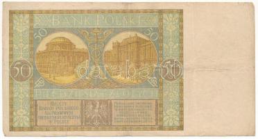 Lengyelország 1929. 50Zl T:F
Poland 1929. 50 Zlotych C:F 
Krause P#71