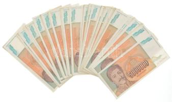 Jugoszlávia 1993. 5.000.000D (58x) benne közeli sorszámok T:XF-F Yugoslavia 1993. 5.000.000 Dinara (58x) within close serial numbers C:XF-F Krause P#132