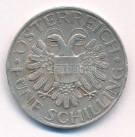 Ausztria 1934. 5Sch Ag "Mariazelli Madonna" T:VF patina, durva ph. Austria 1934. 5 Schilli...