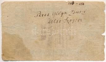 Ausztria 1858. 1G korabeli(?) rajzolt hamisítvány T:VG
Austria 1858.1 Gulden contemporary(?) hand-d...