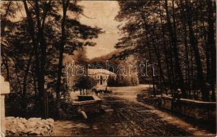 Pozsony, Pressburg, Bratislava; Vaskutacska, sétány / zelezná studénka / spa, promenade (EK)