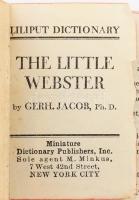 Gerh. Jacob: The Little Webster. Liliput Dictionary. Kiadói bőr kötés, viseltes állapotban.