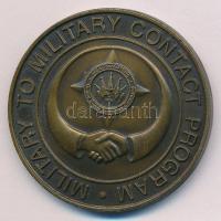 Amerikai Egyesült Államok ~2000. Az Egyesült Államok Európai Parancsnoksága kétoldalas bronz emlékérem (38mm) T:UNC USA ~2000. Headquarters - United States European Command double-sided bronze medallion (38mm) C:UNC