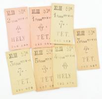 cca 1930 7 db lovi jegy