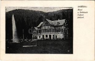 Dobsina, Dobschau; Dobsinai jégbarlang, Vendéglő és szálloda / Dobsinská ladová jaskyna / ice cave, restaurant and hotel