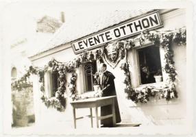 cca 1930 Levente otthon kisméretű fotó 9x6 cm