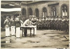 -  1937 Levente avatás a Madách gimnáziumban 17x12 cm